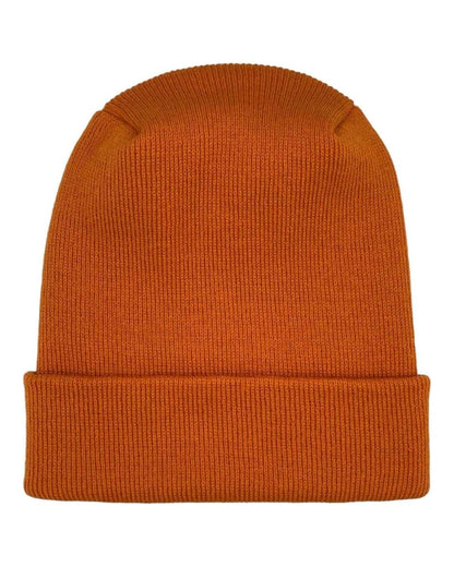 Haakwear H - Stitch Cuffed Beanie Patented Design Tiger Orange Beanie by Haakwear Usa – Don't Panic Shoes