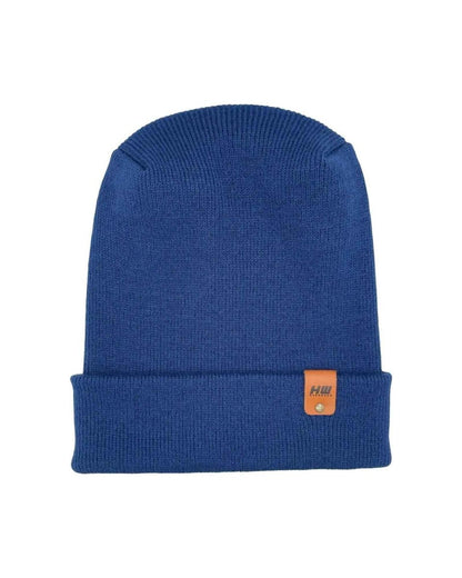Haakwear H - Stitch Cuffed Beanie Patented Sapphire Blue Beanie by Haakwear Usa – Don't Panic Shoes