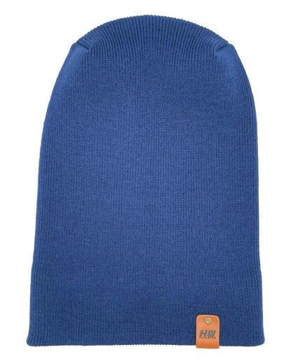 Haakwear H - Stitch Cuffed Beanie Patented Sapphire Blue Beanie by Haakwear Usa – Don't Panic Shoes