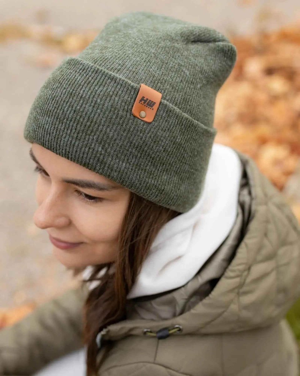 Haakwear H - Stitch Cuffed Beanie Usa Made Patented Design Beanie by Haakwear Usa – Don't Panic Shoes
