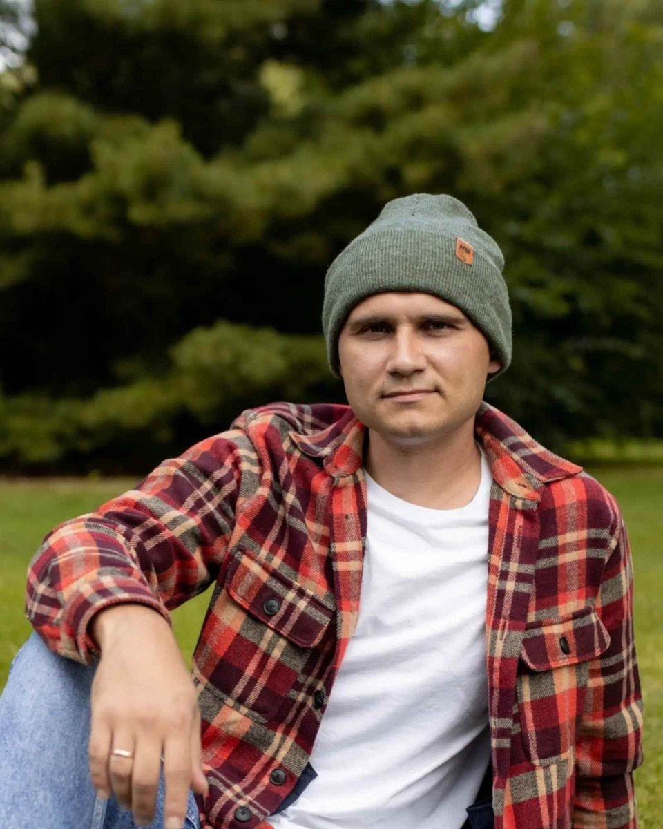 Haakwear Knit Cuffed Classic Beanie Forest Green American Made Beanie by Haakwear Usa – Don't Panic Shoes