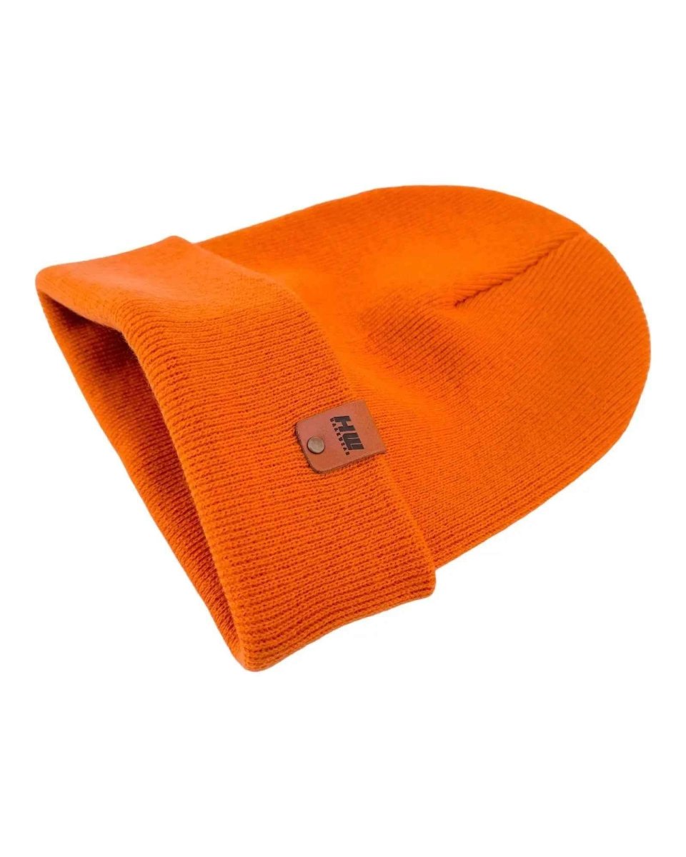 Haakwear Knit Cuffed Classic Beanie Hat Tiger Orange Beanie by Haakwear Usa – Don't Panic Shoes