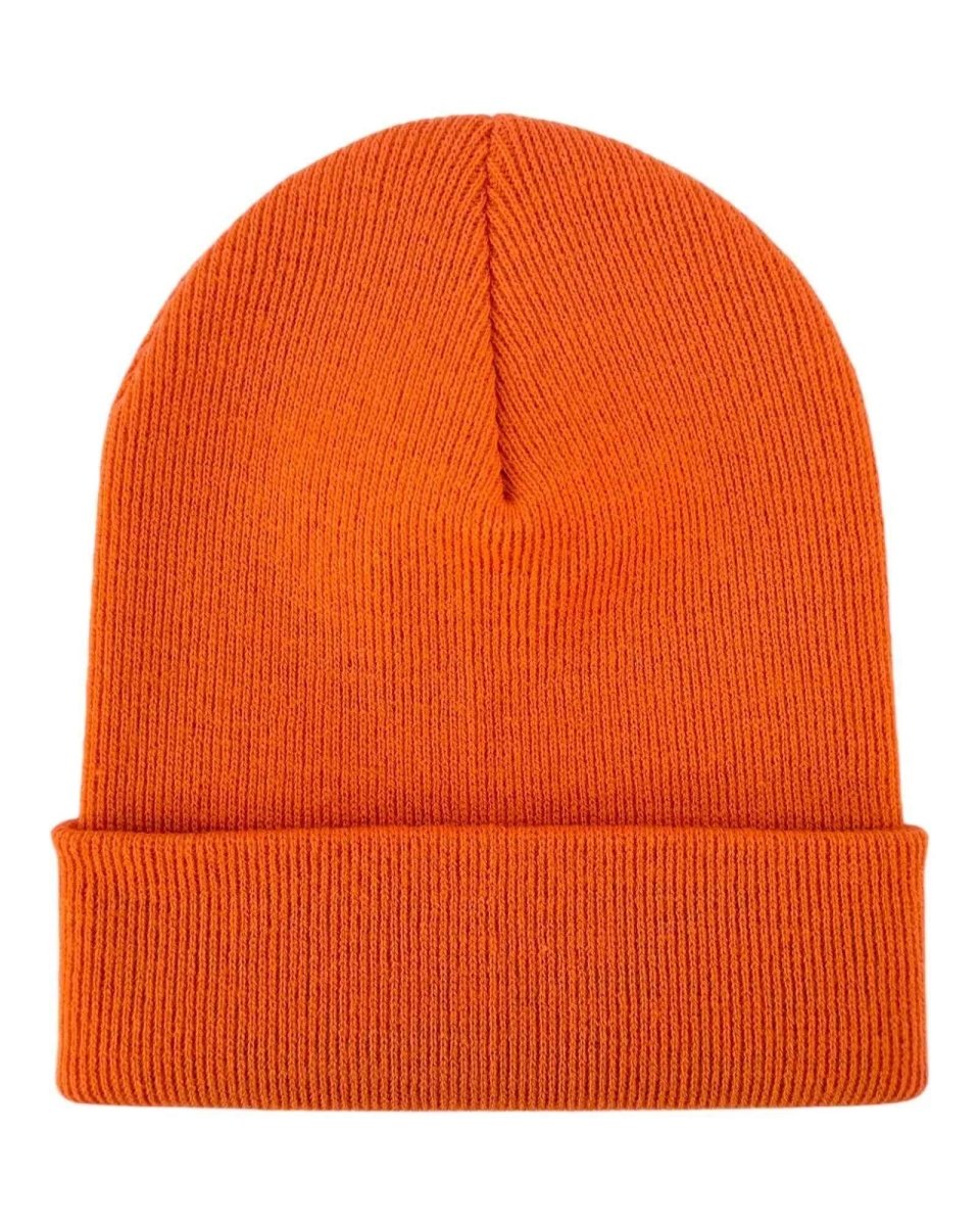 Haakwear Knit Cuffed Classic Beanie Hat Tiger Orange Beanie by Haakwear Usa – Don't Panic Shoes