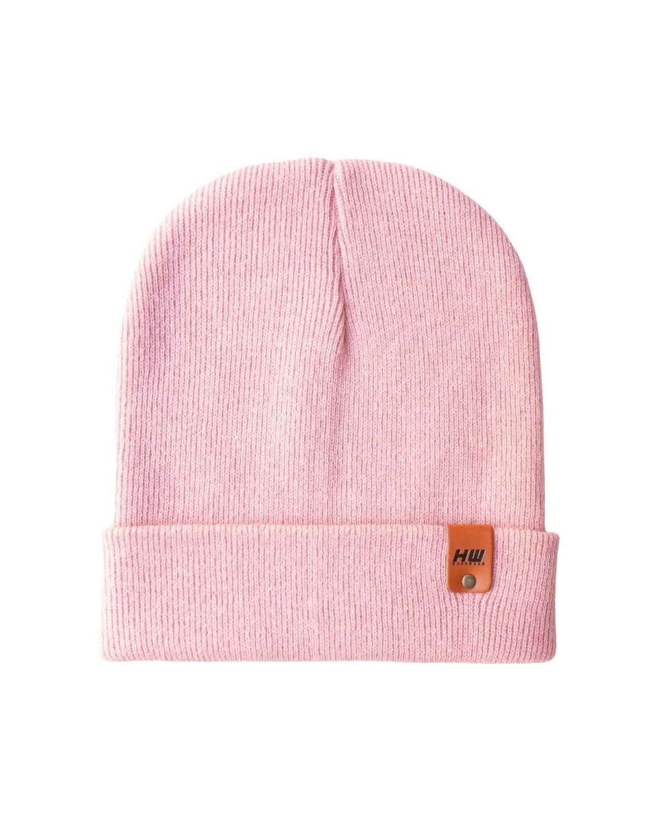 Haakwear Pearl Pink Beanie Knit Cuffed Classic Hat Beanie by Haakwear Usa – Don't Panic Shoes