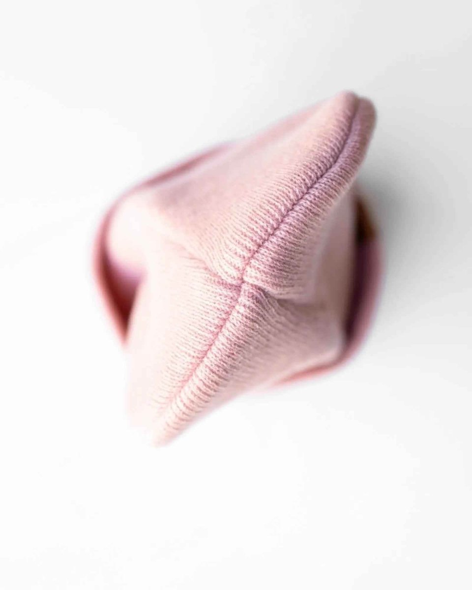 Haakwear Pearl Pink Beanie Knit Cuffed Classic Hat Beanie by Haakwear Usa – Don't Panic Shoes