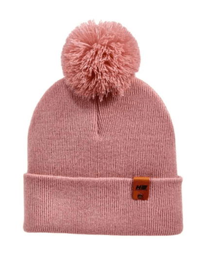 Haakwear Pompom Beanie Made In Usa Pearl Pink Cpp1 Beanie by Haakwear Usa – Don't Panic Shoes