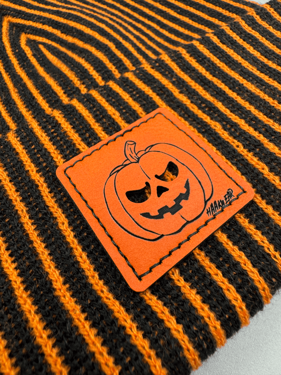 Haakwear Striped Pumpkin Beanie Exclusive Limited Edition Beanie by Haakwear Usa – Don't Panic Shoes