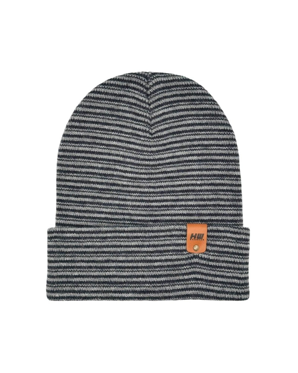 Haakwear Traditional Contrast Cuffed Beanie Denim Gray Beanie by Haakwear Usa – Don't Panic Shoes