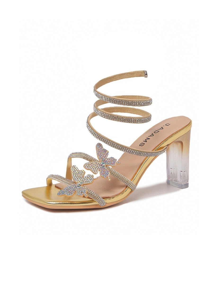 Hailey | Gold Heels by J.Adams – Don't Panic Shoes