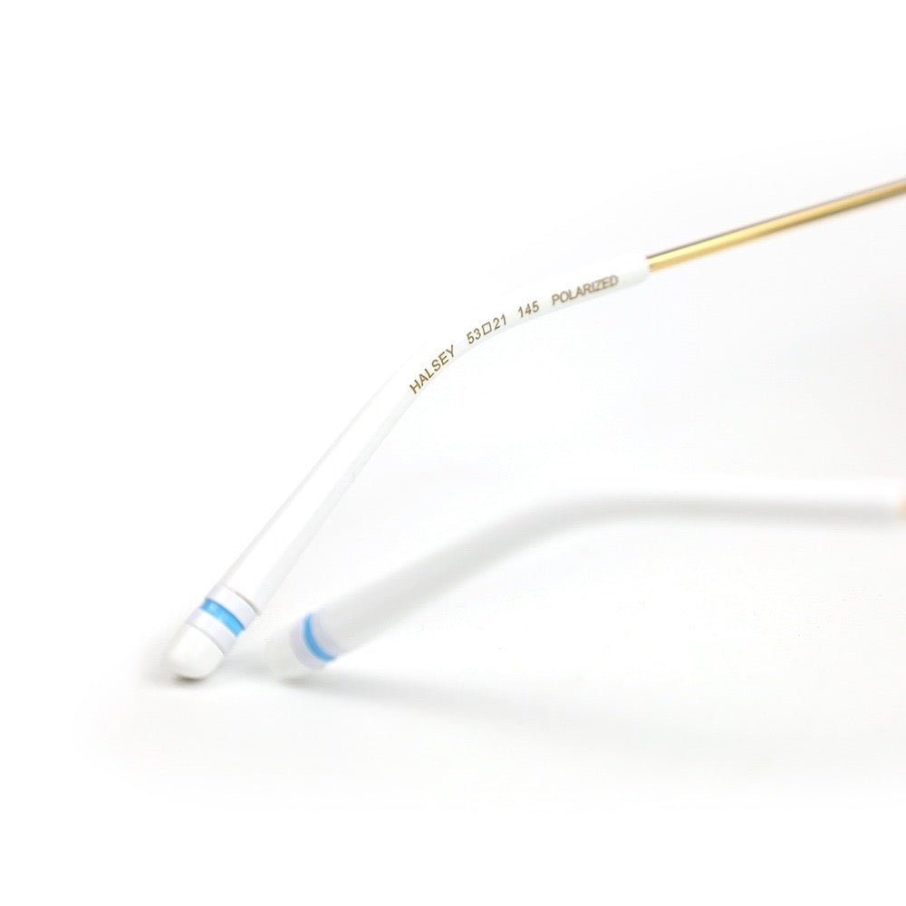 Halsey Round Stainless Steel Sunglasses Blue Grey Polarized Sunglasses by Out East Eyewear – Don't Panic Shoes