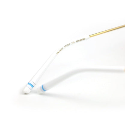 Halsey Round Stainless Steel Sunglasses Blue Grey Polarized Sunglasses by Out East Eyewear – Don't Panic Shoes