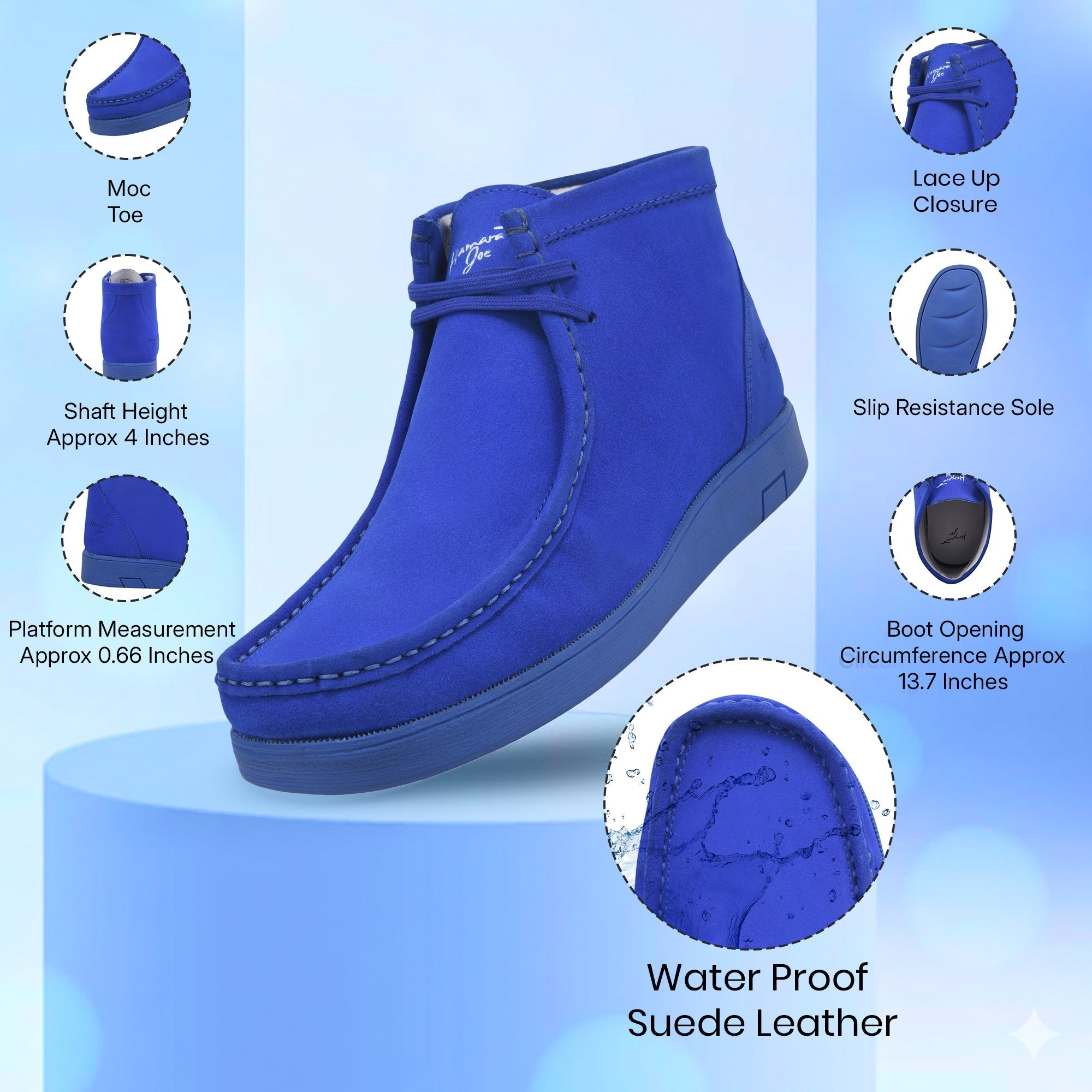 HAMARA JOE Colorado Suede Leather Chukka Casual Boots for Men