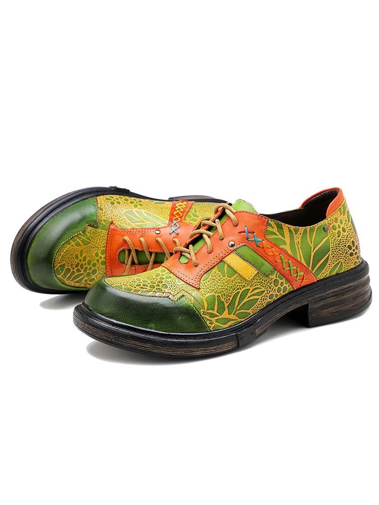 Hand - Printed Flat Cozy Shoes Flat by Colorstepshoes – Don't Panic Shoes