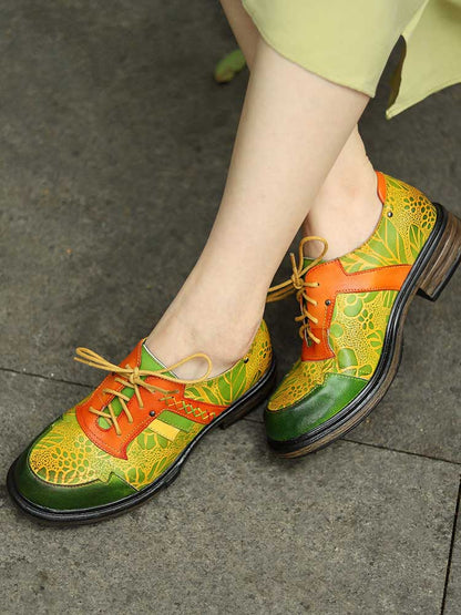 Hand - Printed Flat Cozy Shoes Flat by Colorstepshoes – Don't Panic Shoes