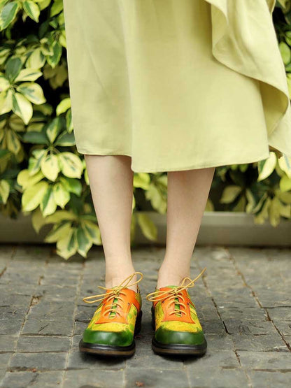 Hand - Printed Flat Cozy Shoes Flat by Colorstepshoes – Don't Panic Shoes