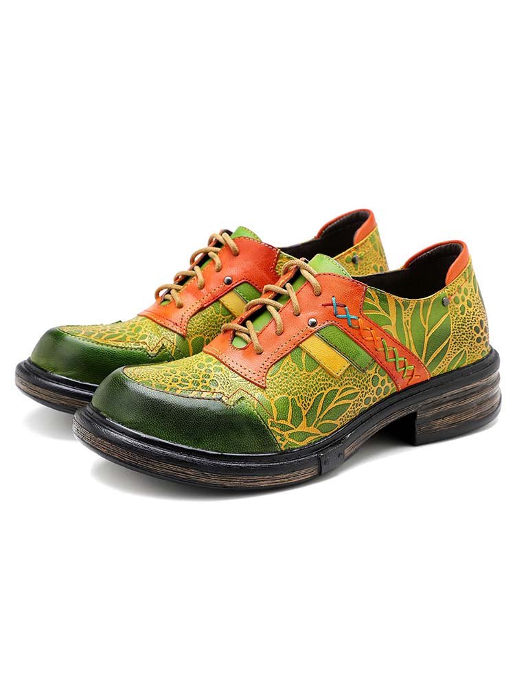 Hand - Printed Flat Cozy Shoes Flat by Colorstepshoes – Don't Panic Shoes