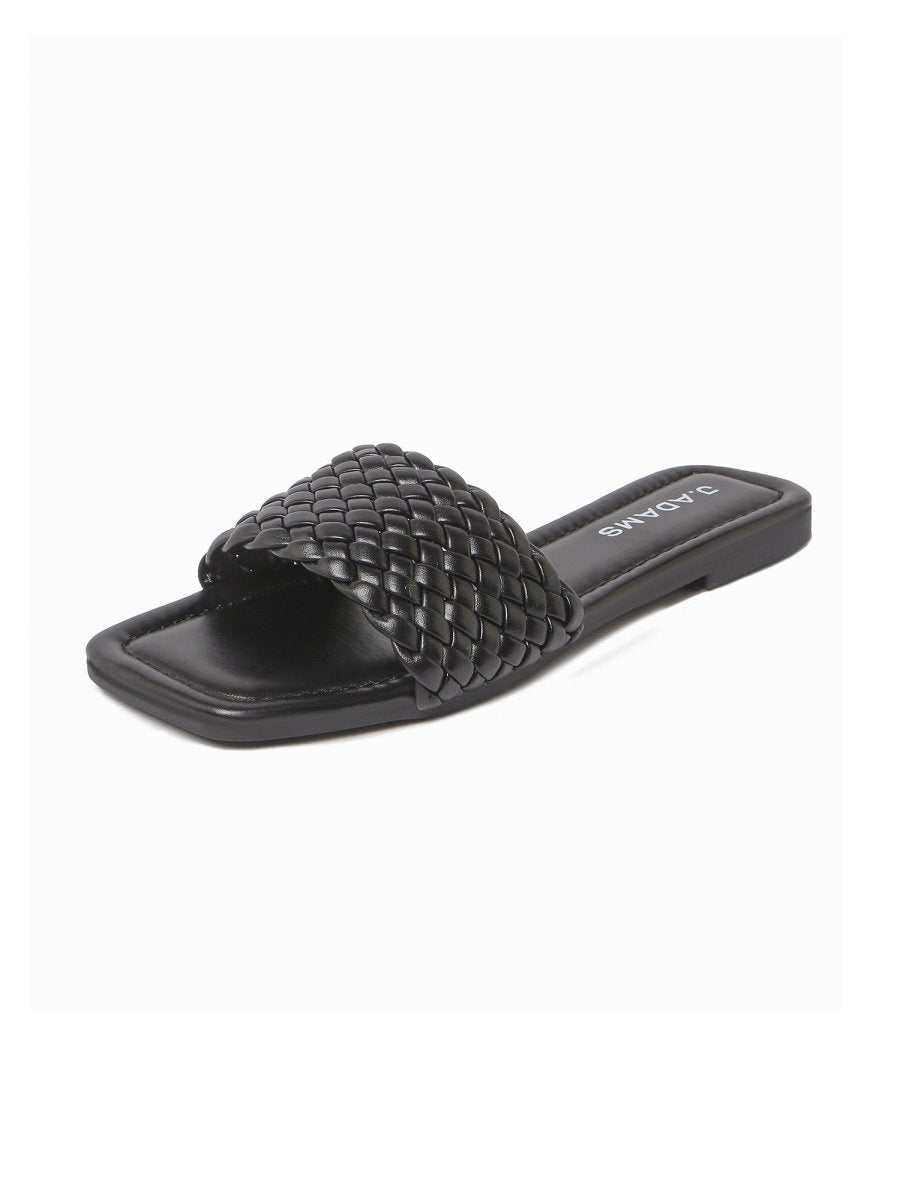 Hannah | Black Sandals by J.Adams – Don't Panic Shoes