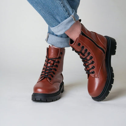Harley | Cognac Boots by J.Adams – Don't Panic Shoes