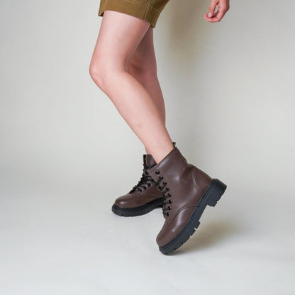 Harley | Dark Brown Boots by J.Adams – Don't Panic Shoes