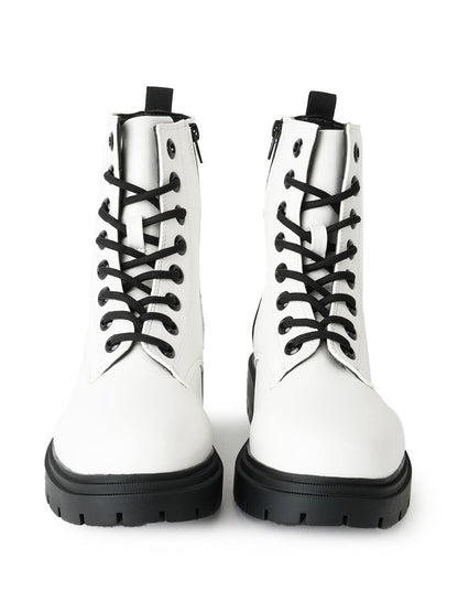 Harley | White Boots by J.Adams – Don't Panic Shoes