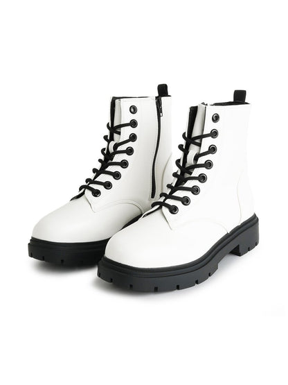 Harley | White Boots by J.Adams – Don't Panic Shoes