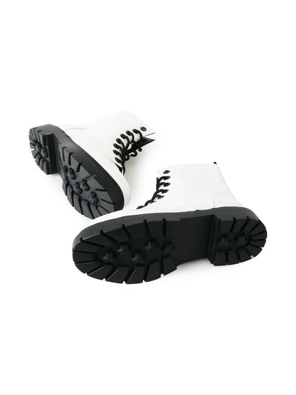 Harley | White Boots by J.Adams – Don't Panic Shoes