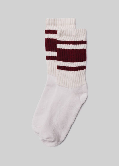 Heathered Mono Stripe Knit Socks Twisted Yarn Design Socks by American Trench – Don't Panic Shoes