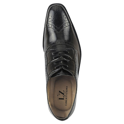 Henley Genuine Leather Oxford Style Brogue Dress Shoes Shoes by Libertyzeno – Don't Panic Shoes