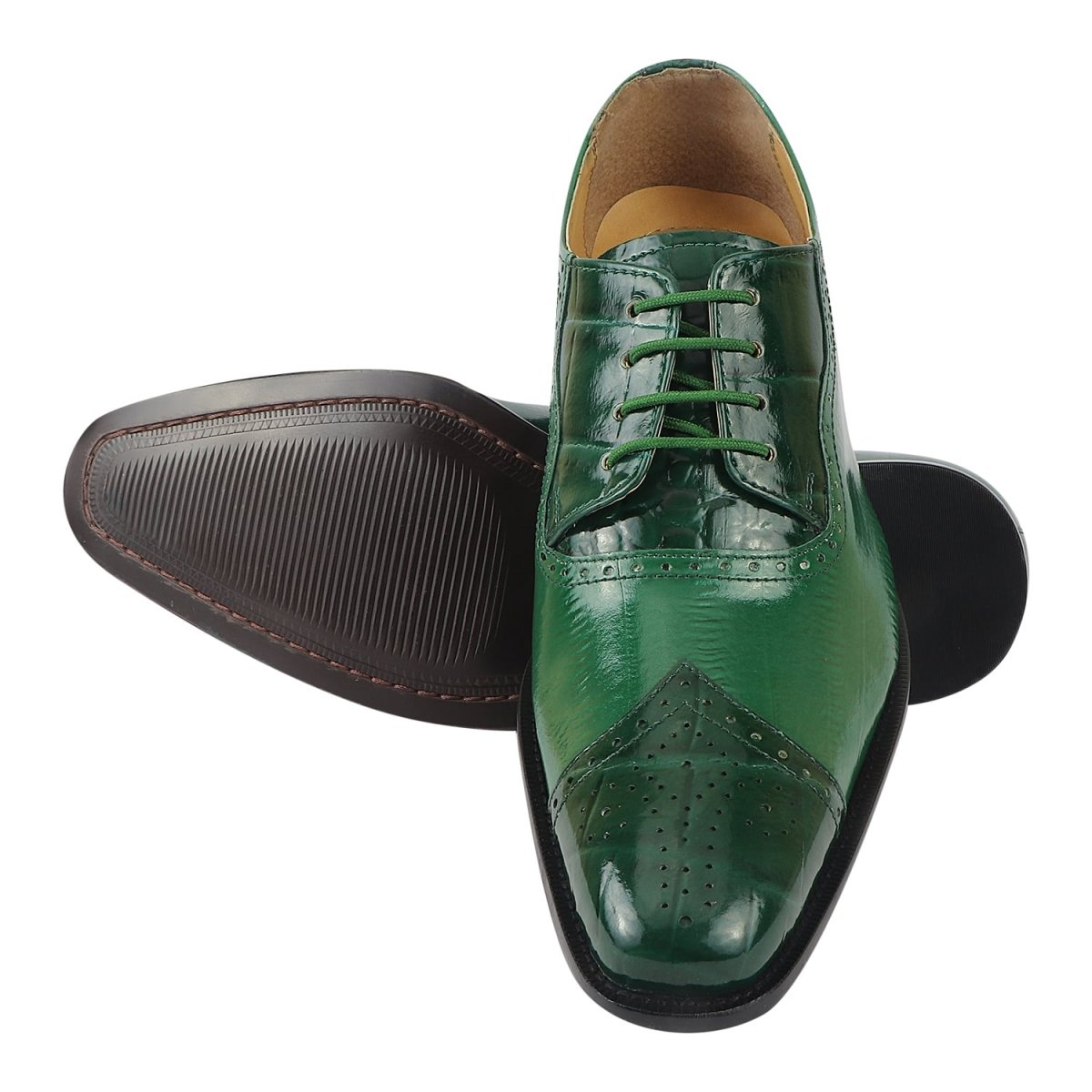 Henley Genuine Leather Oxford Style Brogue Dress Shoes Shoes by Libertyzeno – Don't Panic Shoes