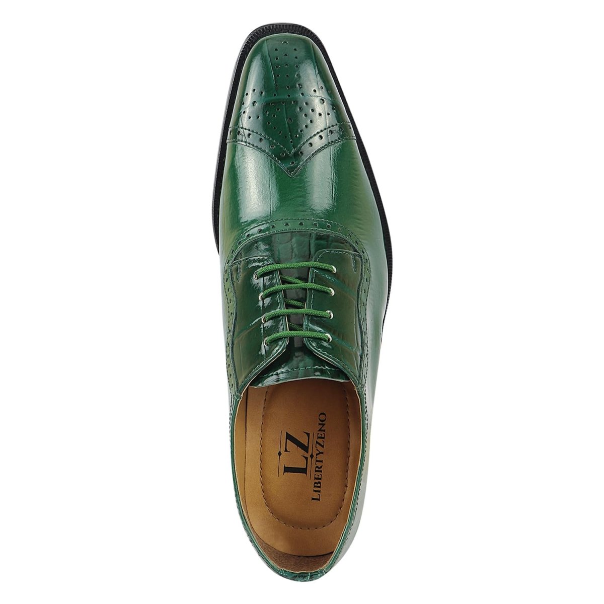 Henley Genuine Leather Oxford Style Brogue Dress Shoes Shoes by Libertyzeno – Don't Panic Shoes