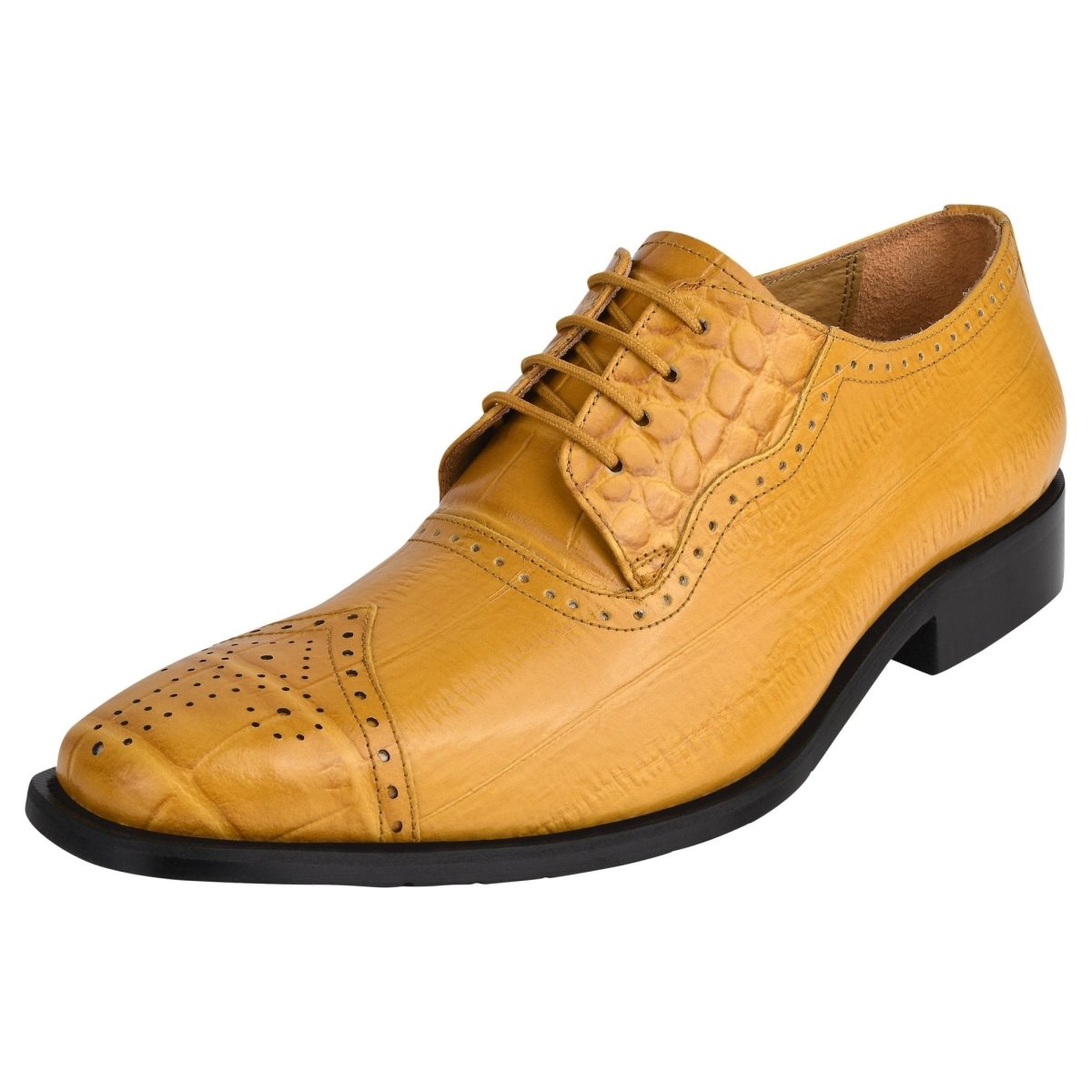 Henley Genuine Leather Oxford Style Brogue Dress Shoes Shoes by Libertyzeno – Don't Panic Shoes