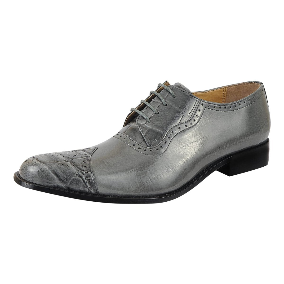 Henley Genuine Leather Oxford Style Brogue Dress Shoes Shoes by Libertyzeno – Don't Panic Shoes