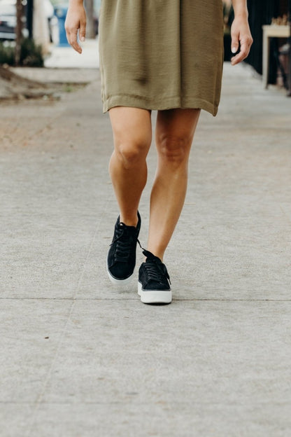 Hero | Black Suede Sneakers by J.Adams – Don't Panic Shoes