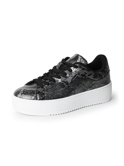Hero | Gunmetal Snake Sneakers by J.Adams – Don't Panic Shoes