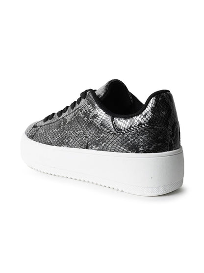 Hero | Gunmetal Snake Sneakers by J.Adams – Don't Panic Shoes