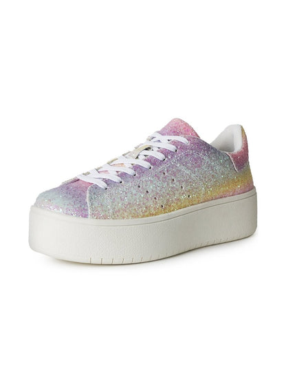 Hero | Rainbow Glitter Sneakers by J.Adams – Don't Panic Shoes