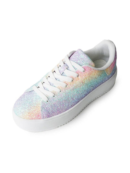Hero | Rainbow Glitter Sneakers by J.Adams – Don't Panic Shoes