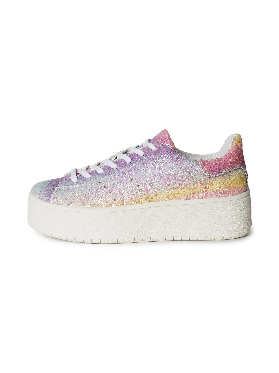 Hero | Rainbow Glitter Sneakers by J.Adams – Don't Panic Shoes