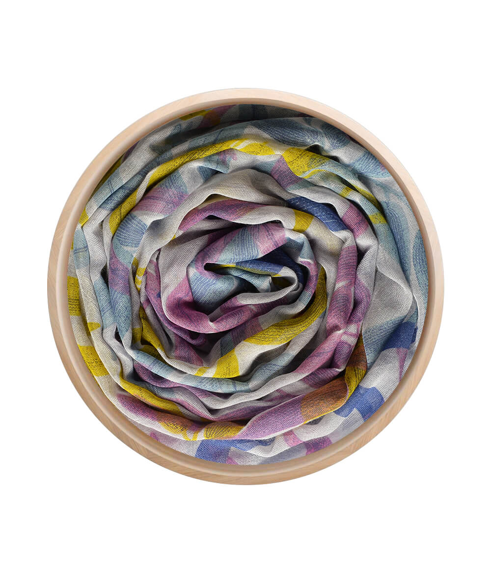 Hokusai 86 Art Print Limited Edition Italian Handcrafted Bamboo Fiber Grey Bamboo Scarves by Mar Soreli – Don't Panic Shoes