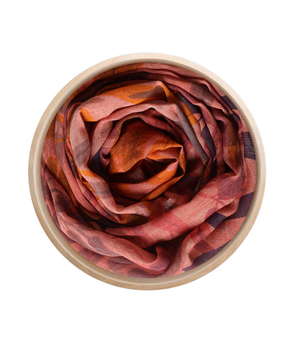 Hokusai Pattern Bamboo Fiber Vibrant Pink 74 Bamboo Scarves by Mar Soreli – Don't Panic Shoes