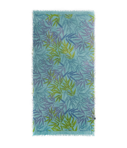 Hokusai Petroleum 73 Bamboo Fiber Print Textile Inspired Art Bamboo Scarves by Mar Soreli – Don't Panic Shoes