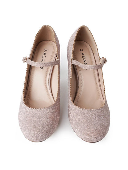 Honey | Champagne Glitter Heels by J.Adams – Don't Panic Shoes