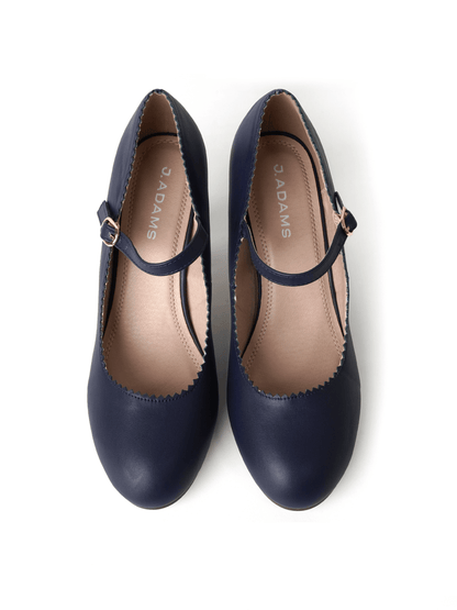 Honey | Navy Heels by J.Adams – Don't Panic Shoes