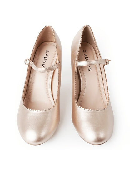 Honey | Rose Gold Patent Heels by J.Adams – Don't Panic Shoes