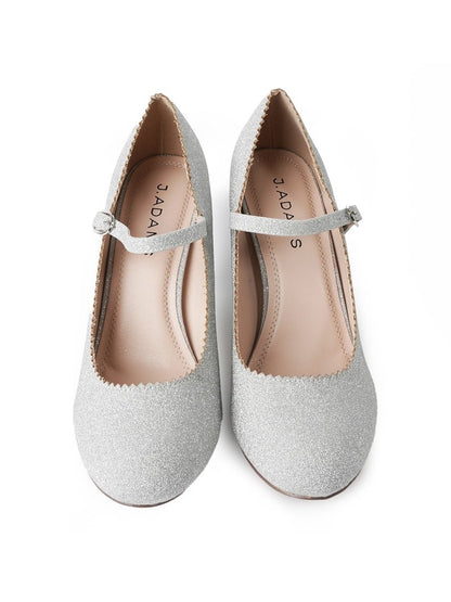 Honey | Silver Glitter Heels by J.Adams – Don't Panic Shoes