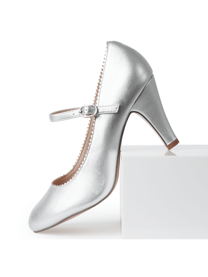 Honey | Silver Heels by J.Adams – Don't Panic Shoes
