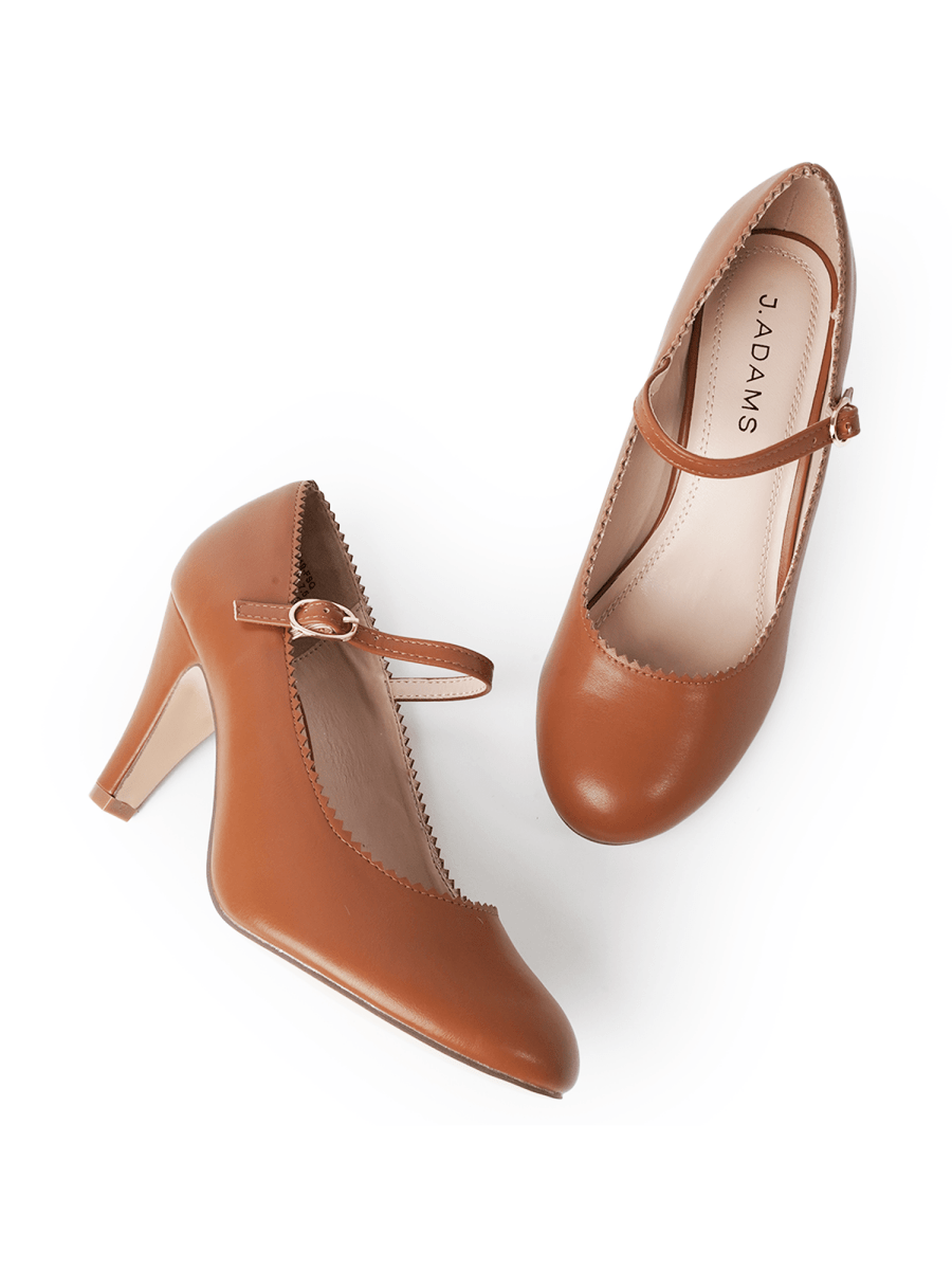 Honey | Tan Heels by J.Adams – Don't Panic Shoes