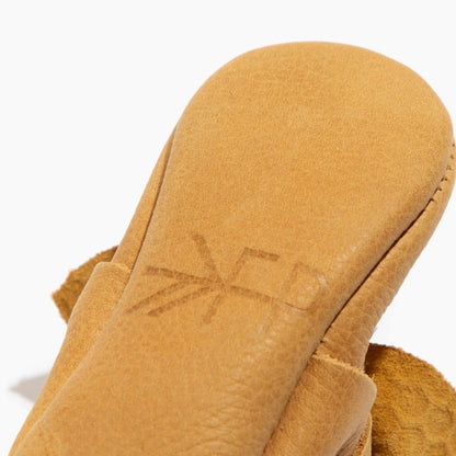 Honeycomb Knotted Bow Baby Shoe Knotted Bow Mocc by Freshly Picked – Don't Panic Shoes