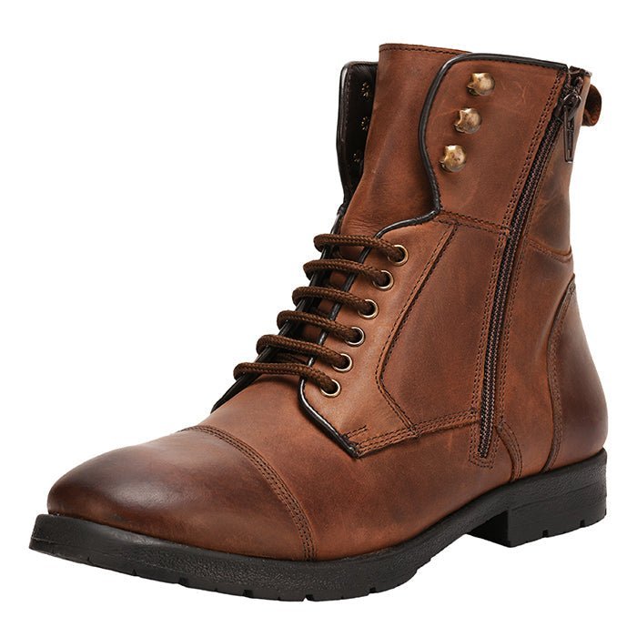 Hopper Men's Leather Ankle Length Boots Boots by Libertyzeno – Don't Panic Shoes