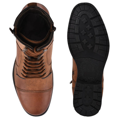 Hopper Men's Leather Ankle Length Boots Boots by Libertyzeno – Don't Panic Shoes